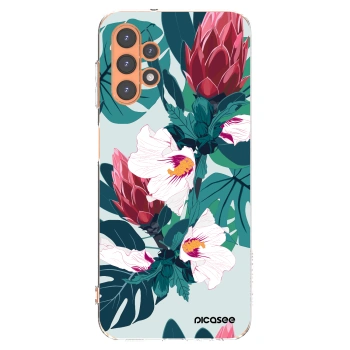 Picasee silikonska prozirna maskica za Samsung Galaxy A13 4G A135 - Rhododendron