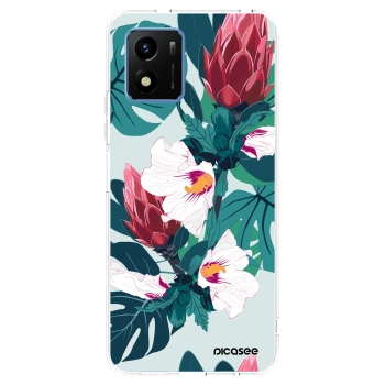 Picasee silikonska prozirna maskica za Vivo Y01 - Rhododendron