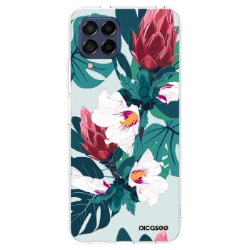 Picasee silikonska prozirna maskica za Samsung Galaxy M53 5G - Rhododendron