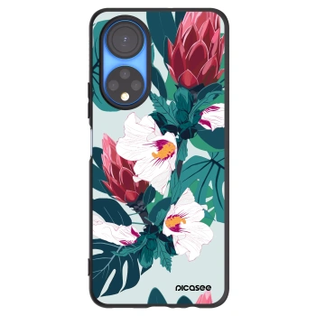 Picasee crna silikonska maskica za Honor X7 - Rhododendron