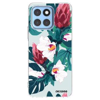 Picasee silikonska prozirna maskica za Honor X8 5G - Rhododendron