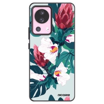Picasee crna silikonska maskica za Xiaomi 13 Lite - Rhododendron