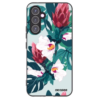 Picasee crna silikonska maskica za Samsung Galaxy A54 5G A546B - Rhododendron