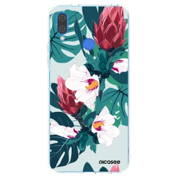 Picasee silikonska prozirna maskica za Huawei Nova 3 - Rhododendron