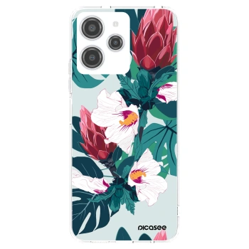 Picasee silikonska prozirna maskica za Xiaomi Redmi 12 4G - Rhododendron