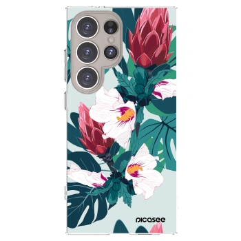 Picasee silikonska prozirna maskica za Samsung Galaxy S24 Ultra S928B 5G - Rhododendron