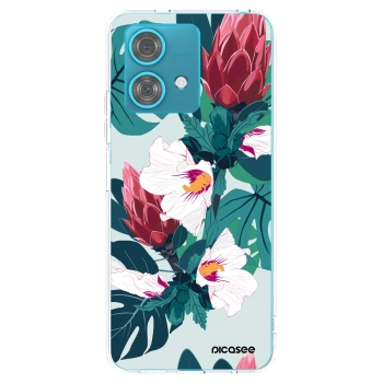 Picasee silikonska prozirna maskica za Motorola Edge 40 Neo - Rhododendron