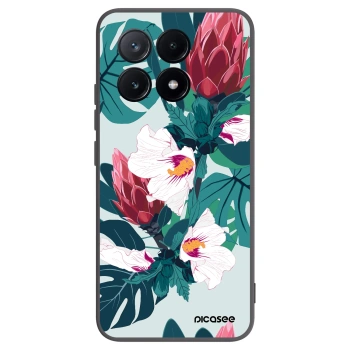 Picasee crna silikonska maskica za Xiaomi Poco X6 Pro - Rhododendron