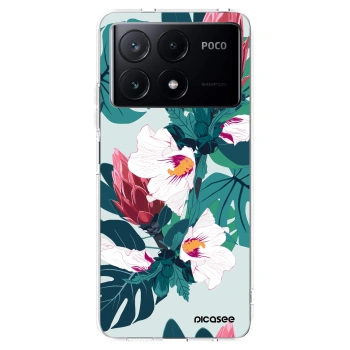 Picasee silikonska prozirna maskica za Xiaomi Poco X6 Pro - Rhododendron
