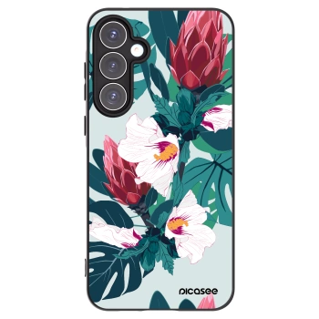 Picasee crna silikonska maskica za Samsung Galaxy A55 5G A556B - Rhododendron