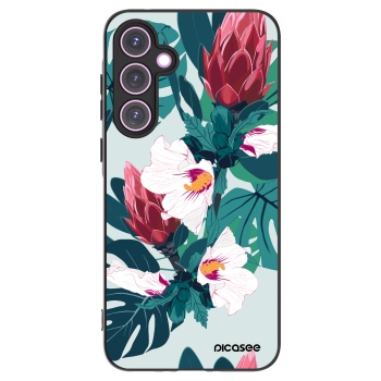 Picasee crna silikonska maskica za Samsung Galaxy A35 5G A356B - Rhododendron