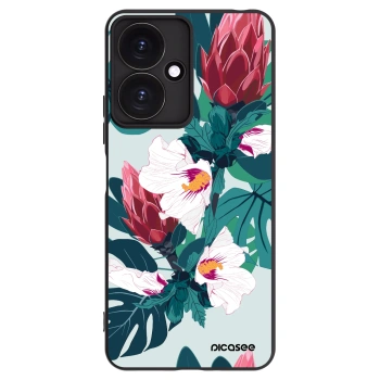 Picasee crna silikonska maskica za Xiaomi Redmi 13C 5G - Rhododendron