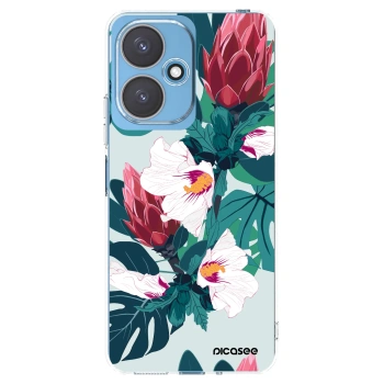 Picasee silikonska prozirna maskica za Xiaomi Redmi 13C 5G - Rhododendron