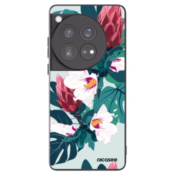 Picasee crna silikonska maskica za OnePlus 12 5G - Rhododendron