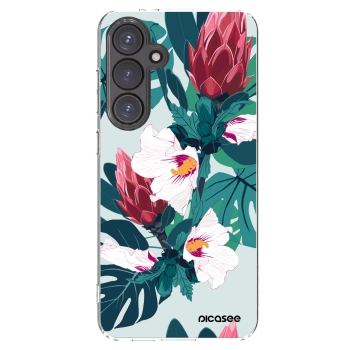 Picasee silikonska prozirna maskica za Samsung Galaxy S24 FE S721B - Rhododendron