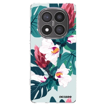 Picasee silikonska prozirna maskica za Xiaomi Redmi Note 14 Pro+ 5G - Rhododendron