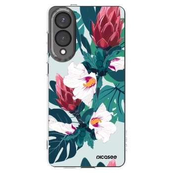 Picasee silikonska prozirna maskica za Samsung Galaxy S25 Edge 5G - Rhododendron