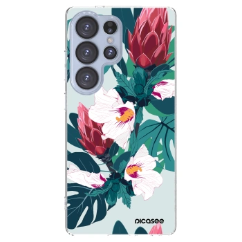 Picasee silikonska prozirna maskica za Samsung Galaxy S25 Ultra 5G - Rhododendron