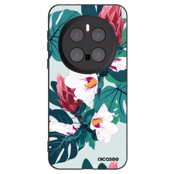 Picasee crna silikonska maskica za Honor Magic7 Pro 5G - Rhododendron