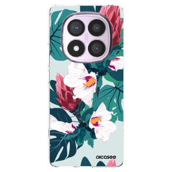 Picasee silikonska prozirna maskica za Xiaomi Redmi Note 14 Pro 4G - Rhododendron