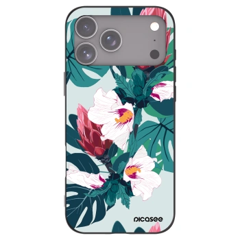 Picasee crna silikonska maskica za Apple iPhone 17 Pro Max - Rhododendron