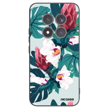 Picasee crna silikonska maskica za Xiaomi Redmi Note 15 Pro+ - Rhododendron