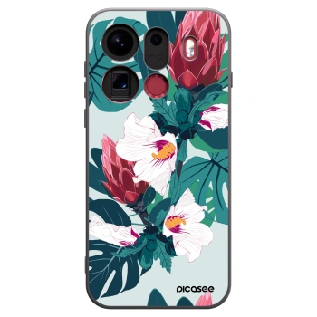 Picasee crna silikonska maskica za OPPO Find X9 Pro - Rhododendron