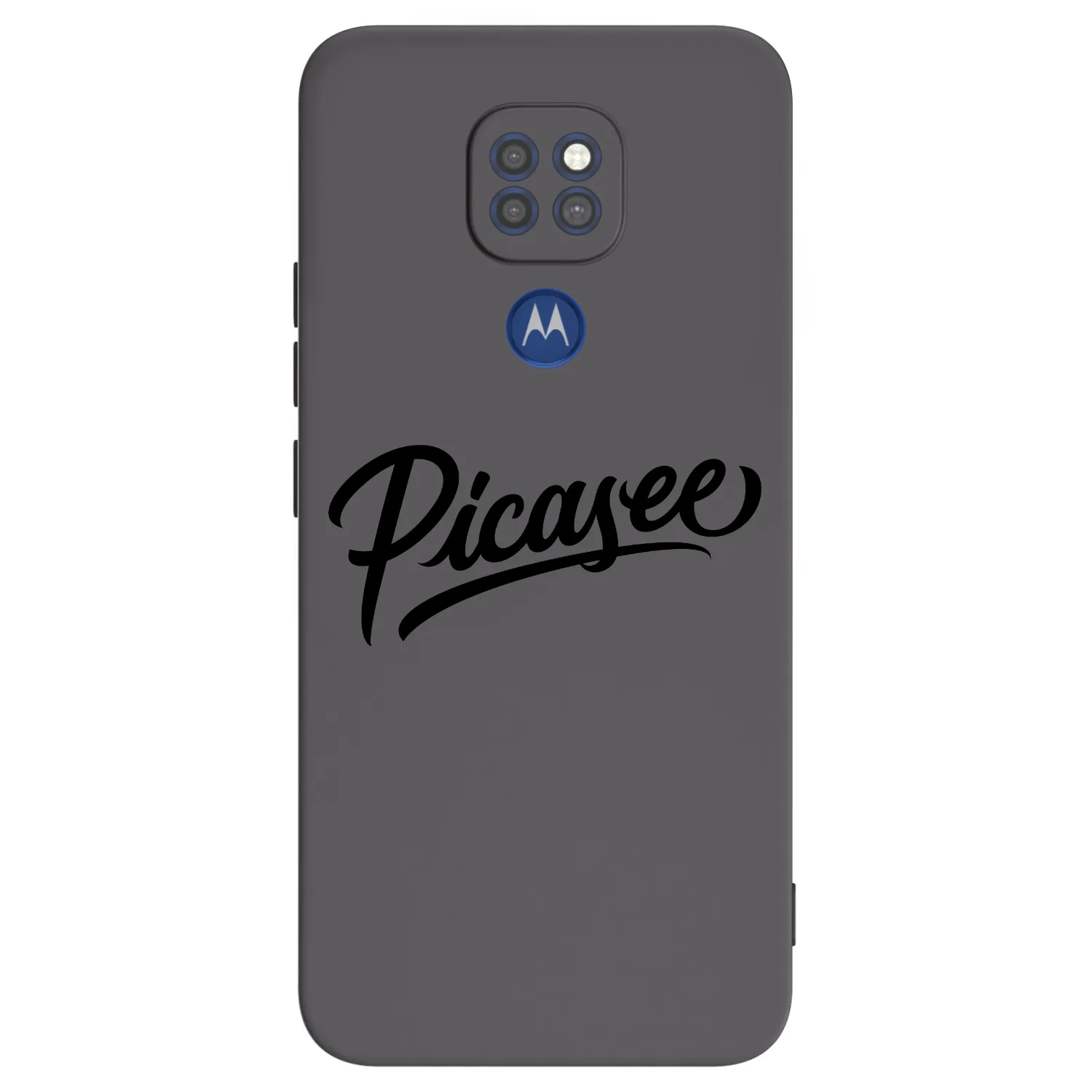 Picasee crna silikonska maskica za Motorola Moto G9 Play - Picasee - old logo - black