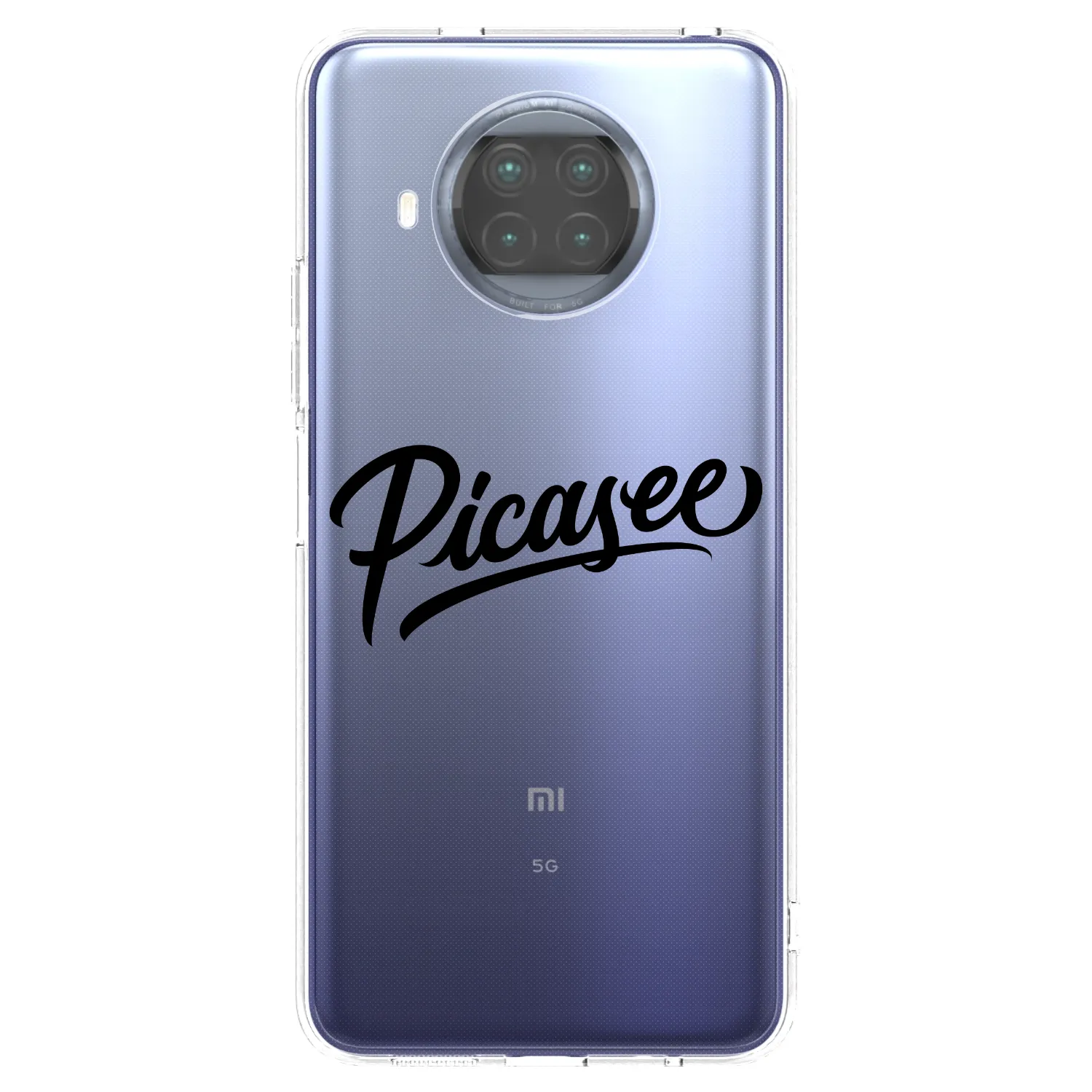 Picasee silikonska prozirna maskica za Xiaomi Mi 10T Lite - Picasee - old logo - black