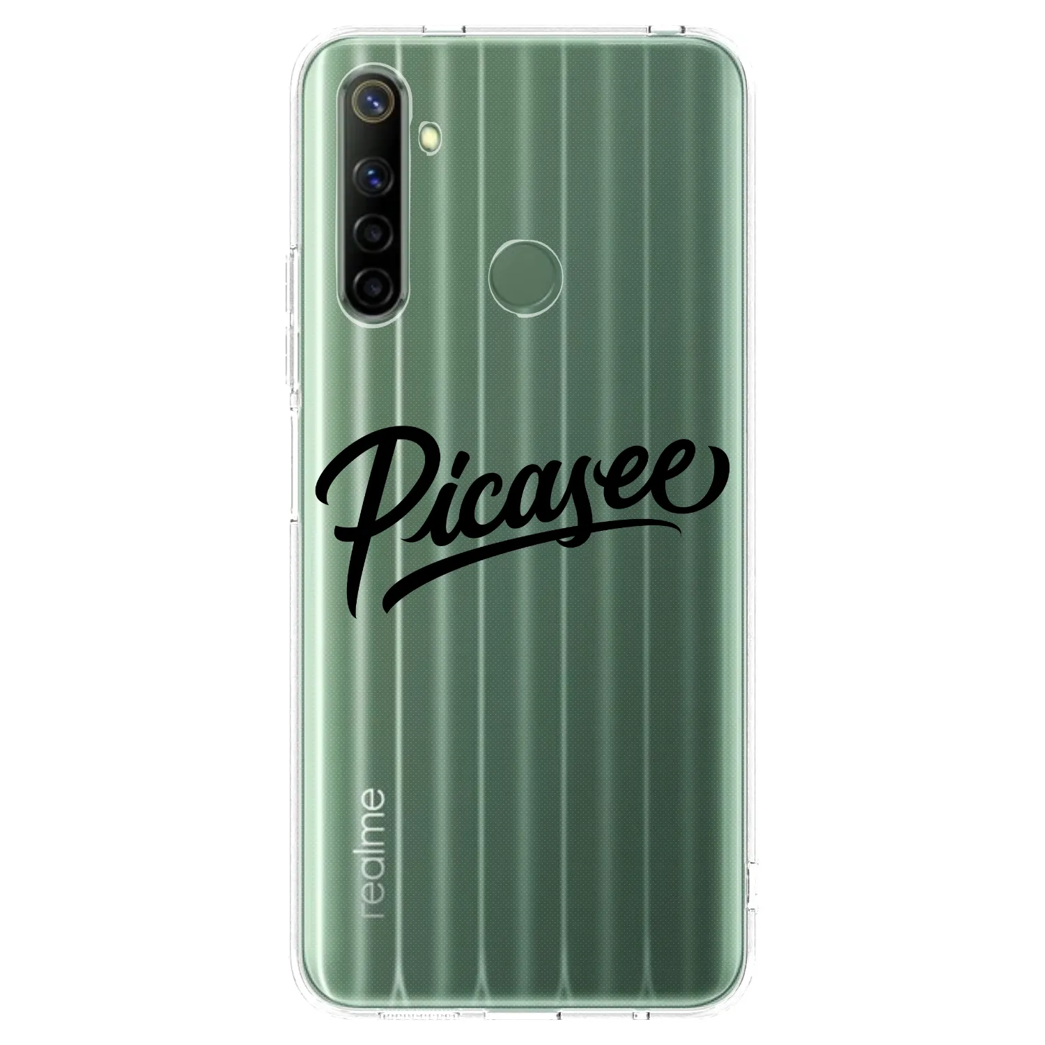 Picasee silikonska prozirna maskica za Realme 6i - Picasee - old logo - black