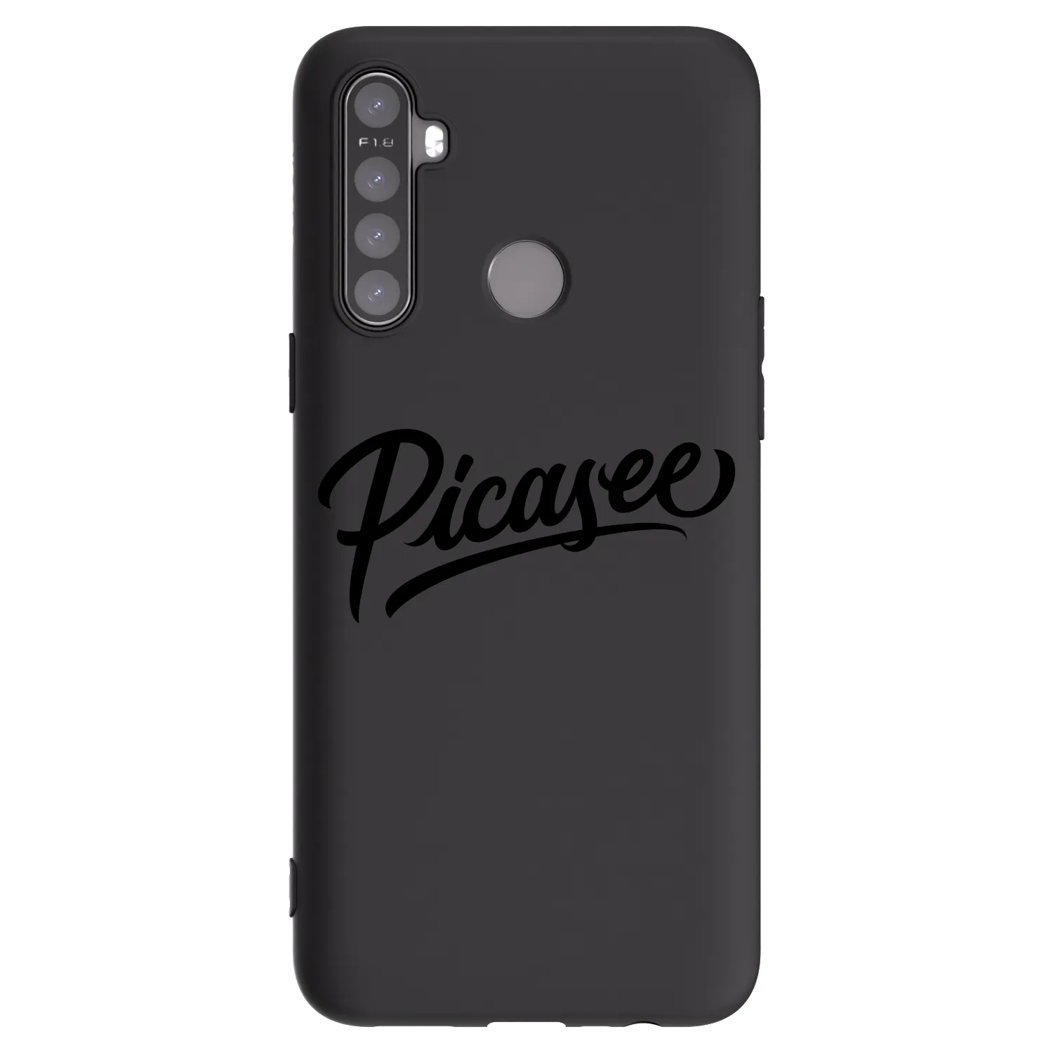 Picasee crna silikonska maskica za Realme 6i - Picasee - old logo - black