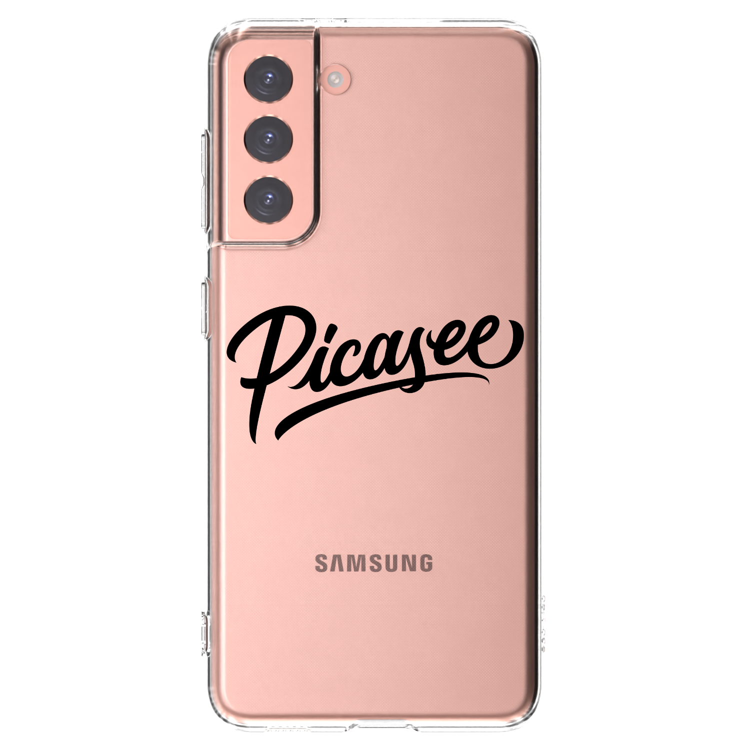 Picasee silikonska prozirna maskica za Samsung Galaxy S21 5G G991B - Picasee - old logo - black