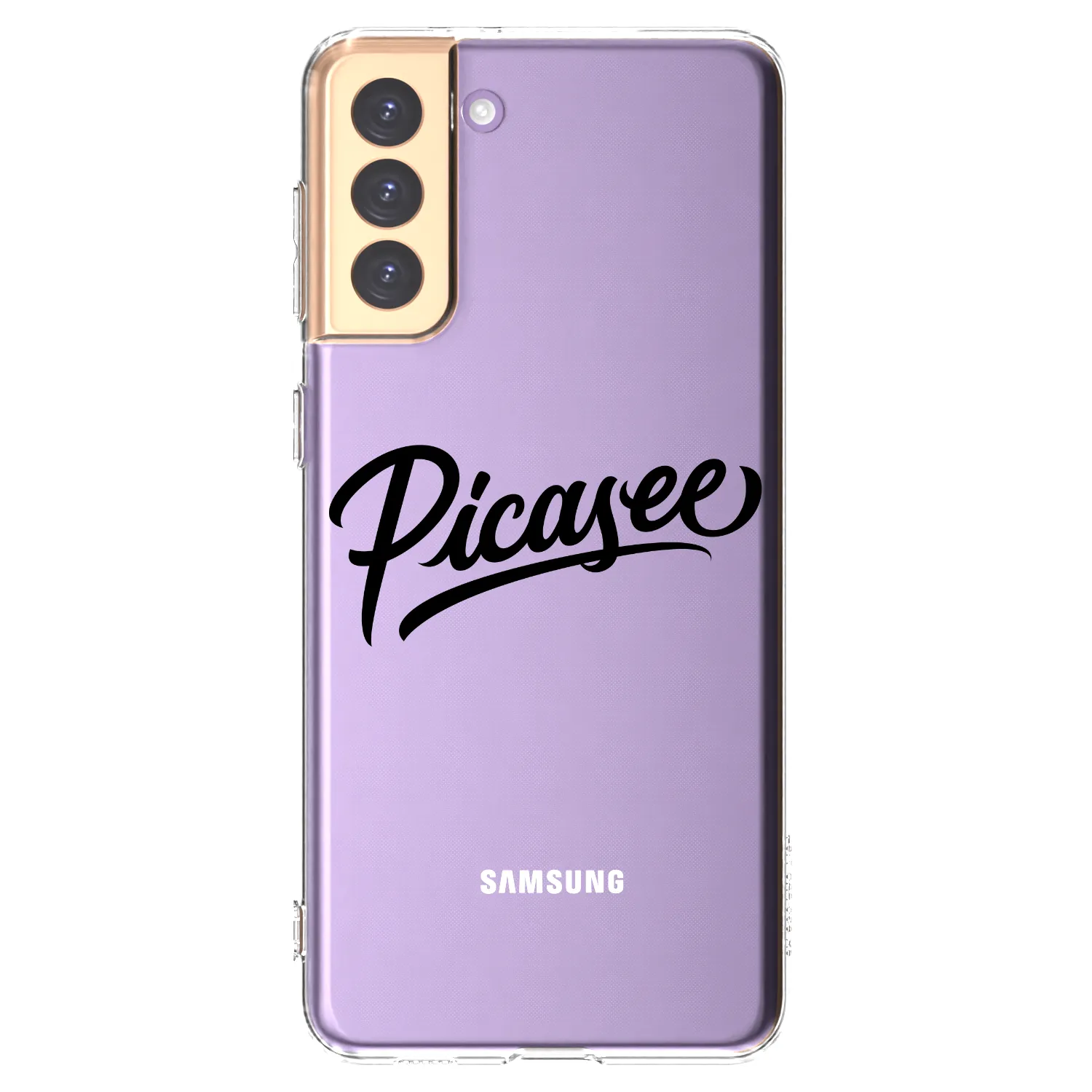 Picasee silikonska prozirna maskica za Samsung Galaxy S21+ 5G G996F - Picasee - old logo - black