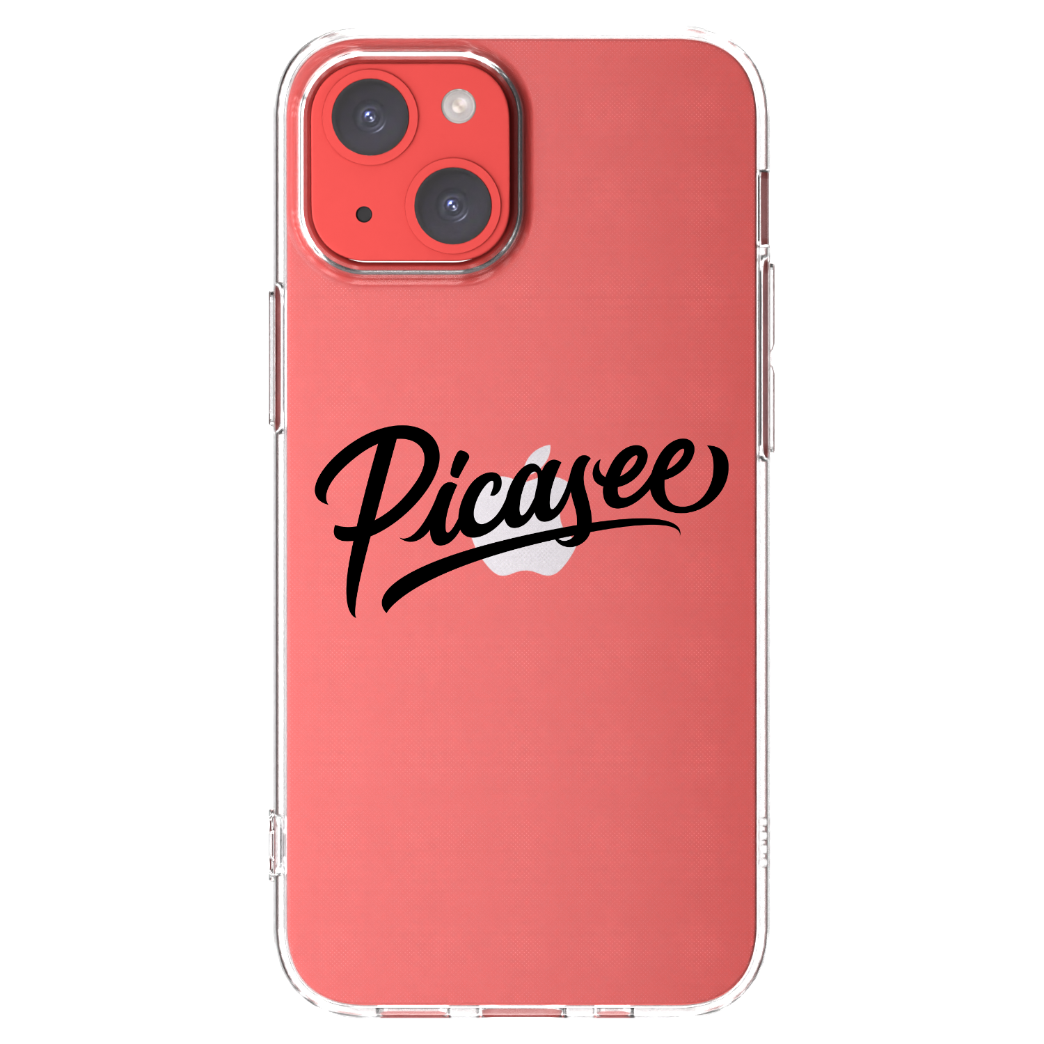 Picasee silikonska prozirna maskica za Apple iPhone 13 mini - Picasee - old logo - black