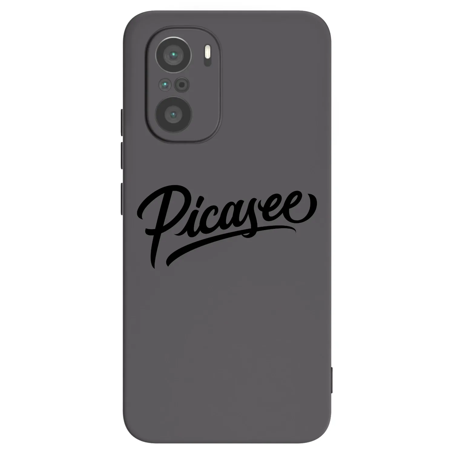 Picasee crna silikonska maskica za Xiaomi Poco F3 - Picasee - old logo - black