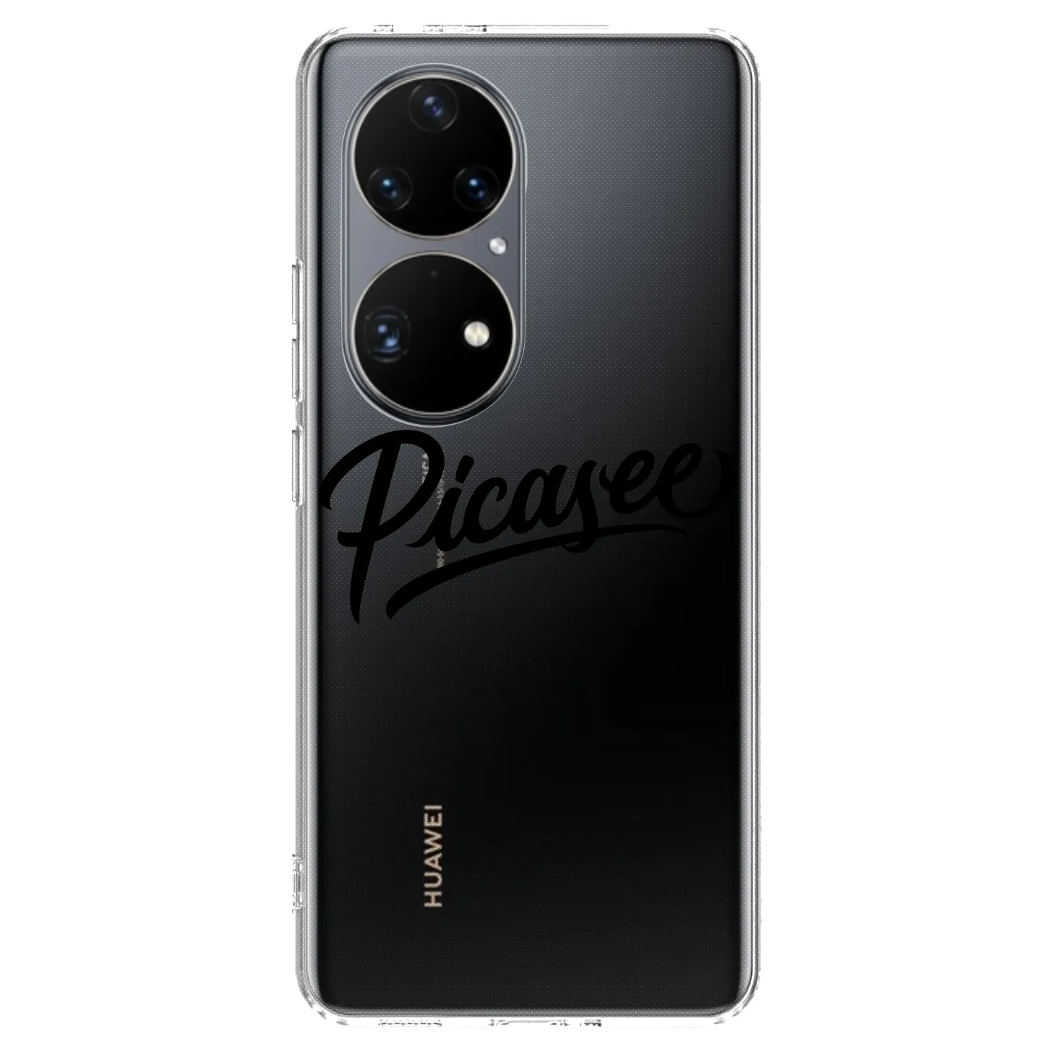 Picasee silikonska prozirna maskica za Huawei P50 - Picasee - old logo - black