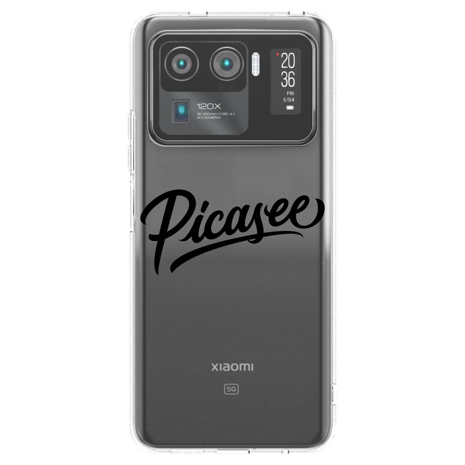 Picasee silikonska prozirna maskica za Xiaomi Mi 11 Ultra - Picasee - old logo - black