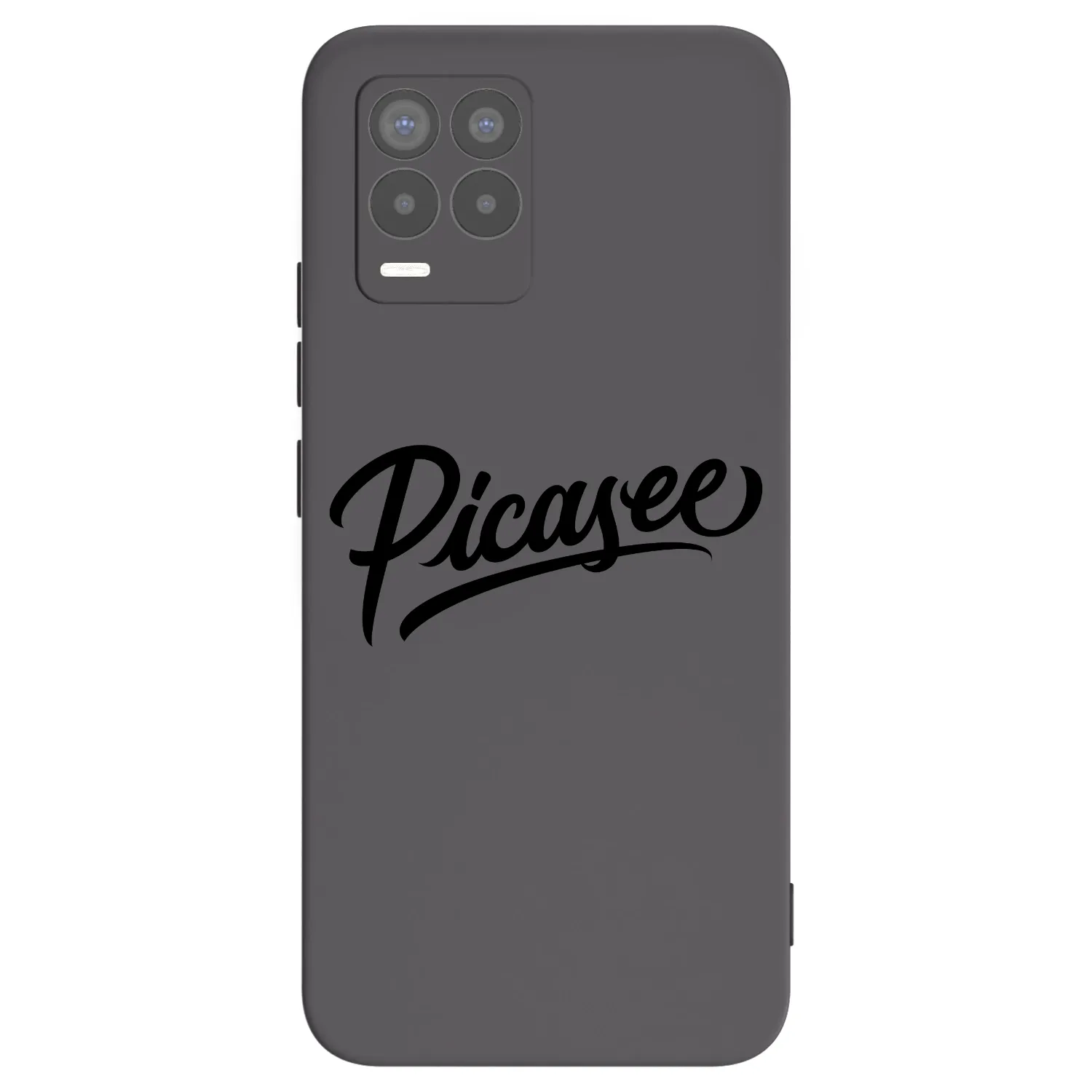 Picasee crna silikonska maskica za Realme 8 4G - Picasee - old logo - black