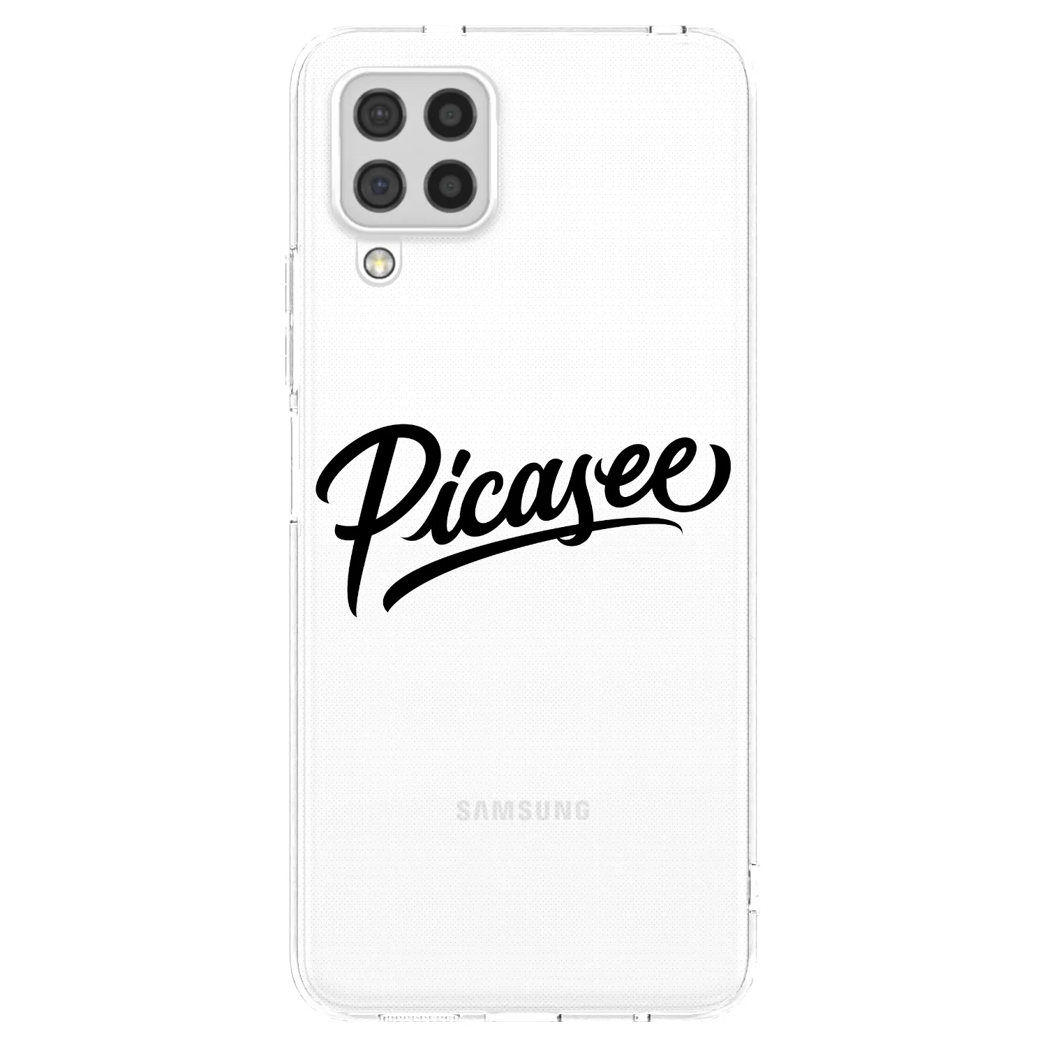 Picasee silikonska prozirna maskica za Samsung Galaxy A22 A225F 4G - Picasee - old logo - black