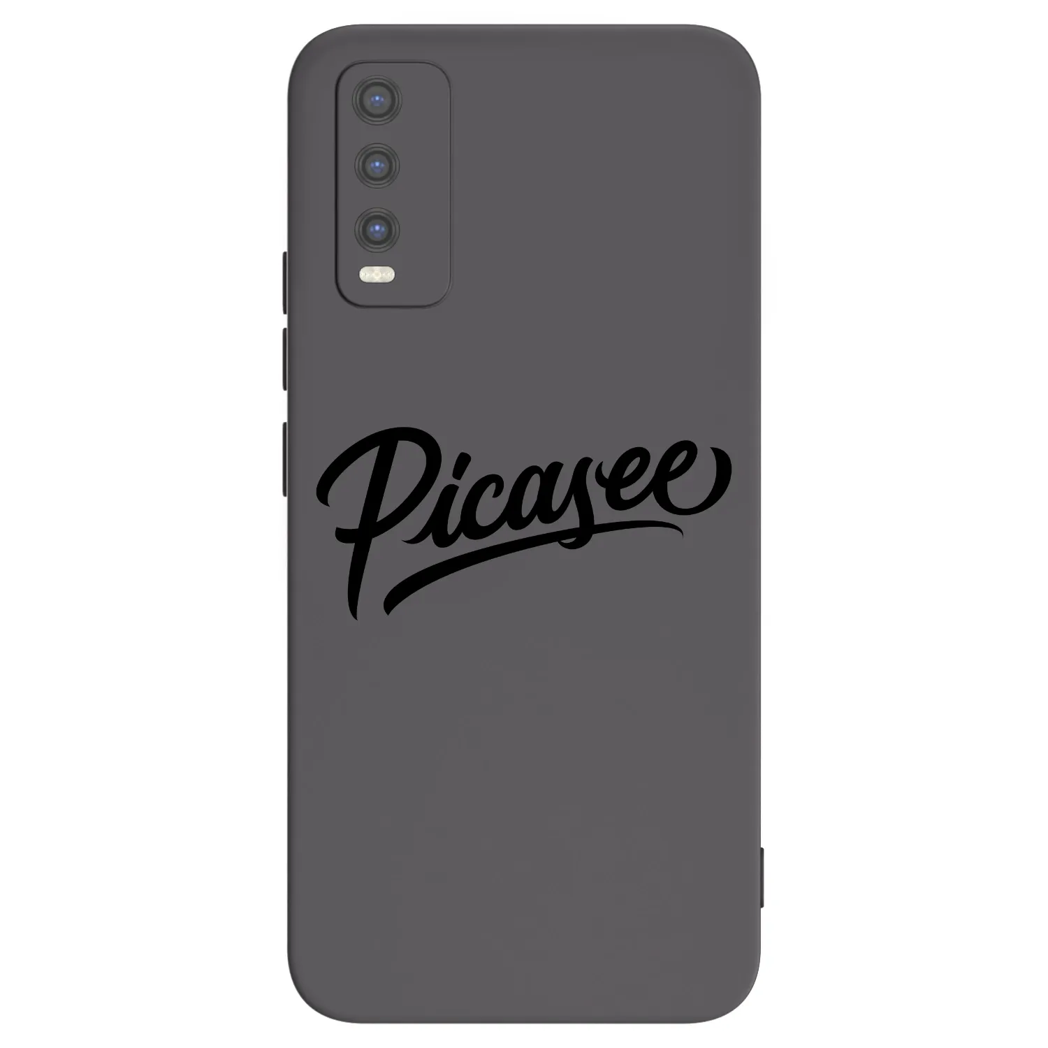 Picasee crna silikonska maskica za Vivo Y20s - Picasee - old logo - black