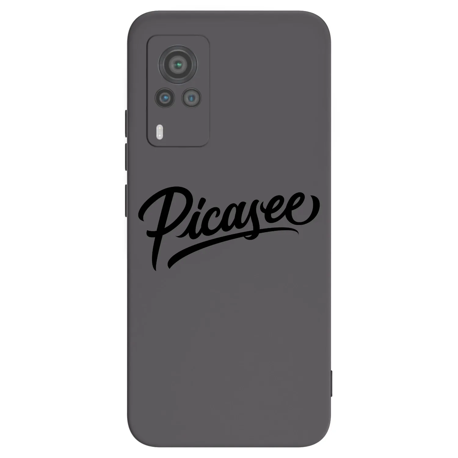 Picasee crna silikonska maskica za Vivo X60 Pro 5G - Picasee - old logo - black