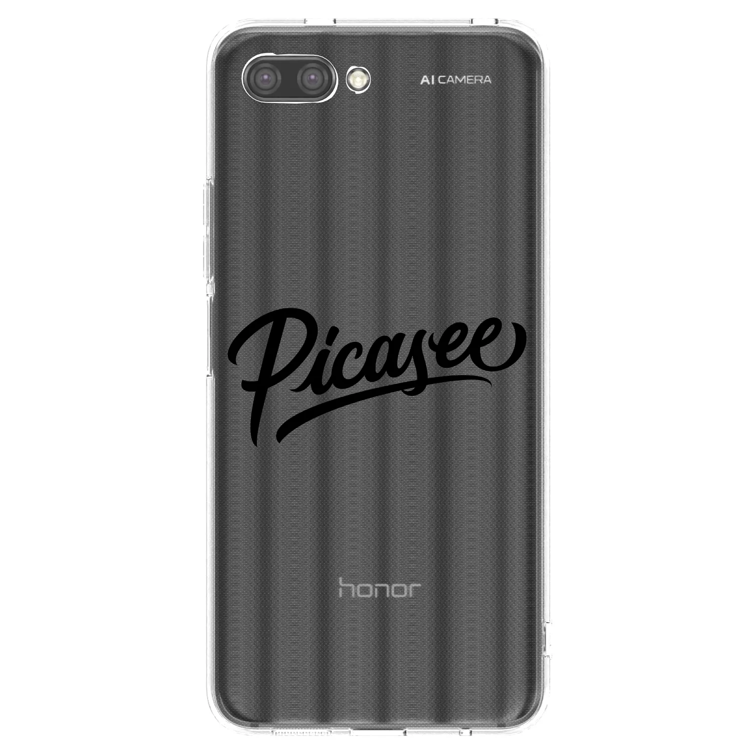 Picasee silikonska prozirna maskica za Honor 10 - Picasee - old logo - black