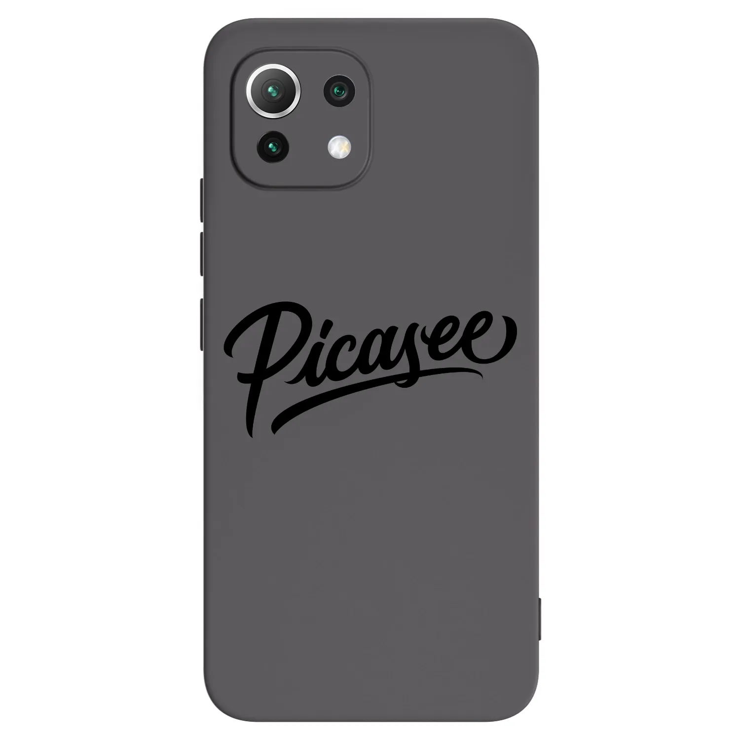 Picasee crna silikonska maskica za Xiaomi 11 Lite 5G NE - Picasee - old logo - black