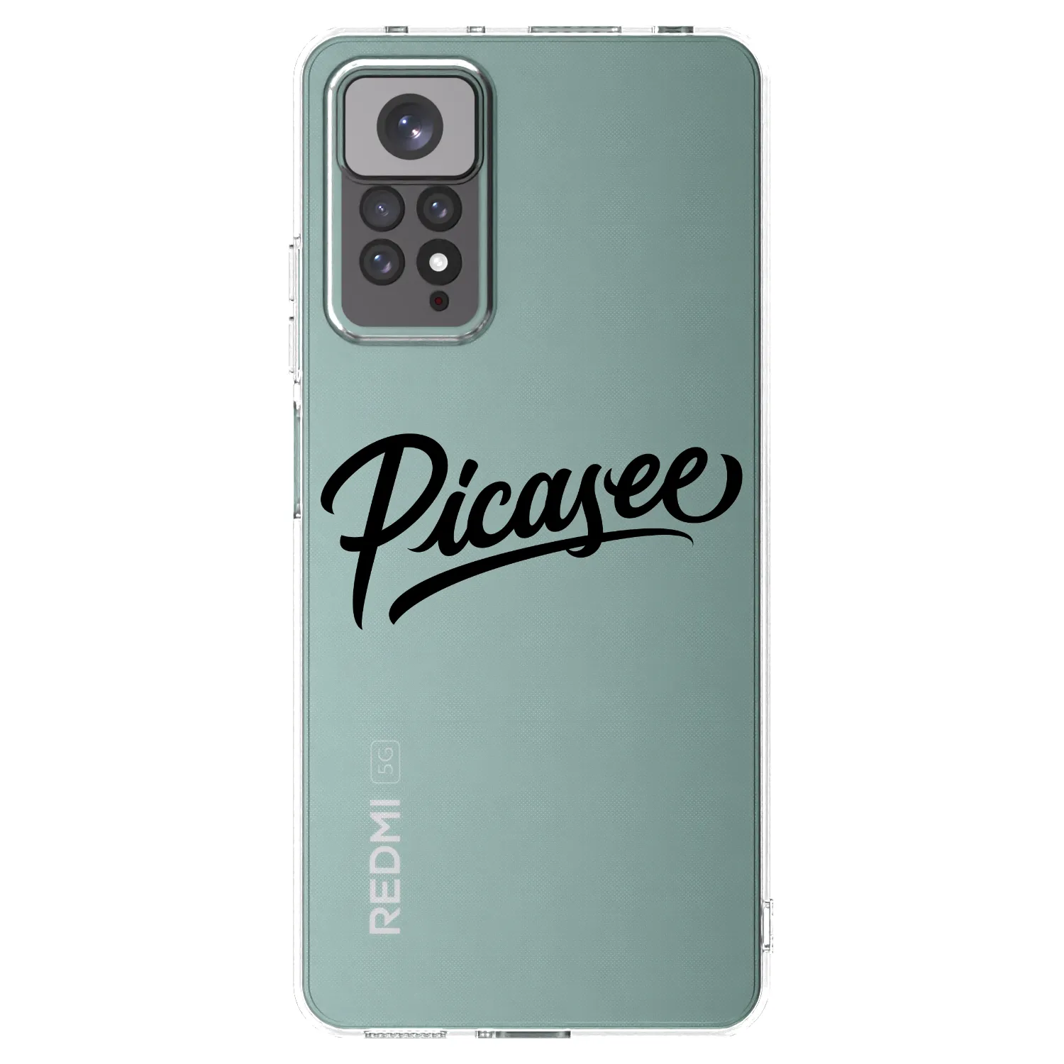 Picasee silikonska prozirna maskica za Xiaomi Redmi Note 11S 4G - Picasee - old logo - black