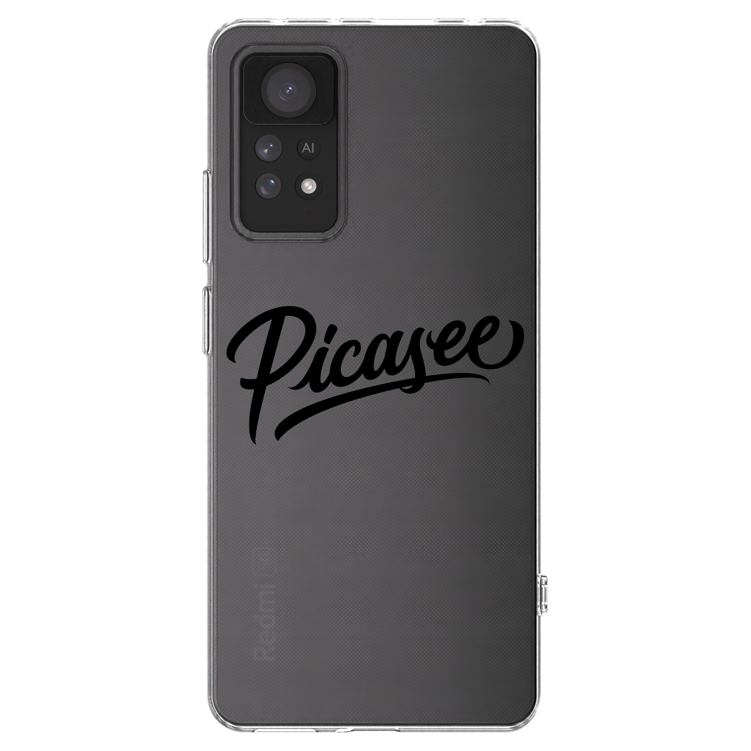 Picasee silikonska prozirna maskica za Xiaomi Redmi Note 11 Pro 5G - Picasee - old logo - black