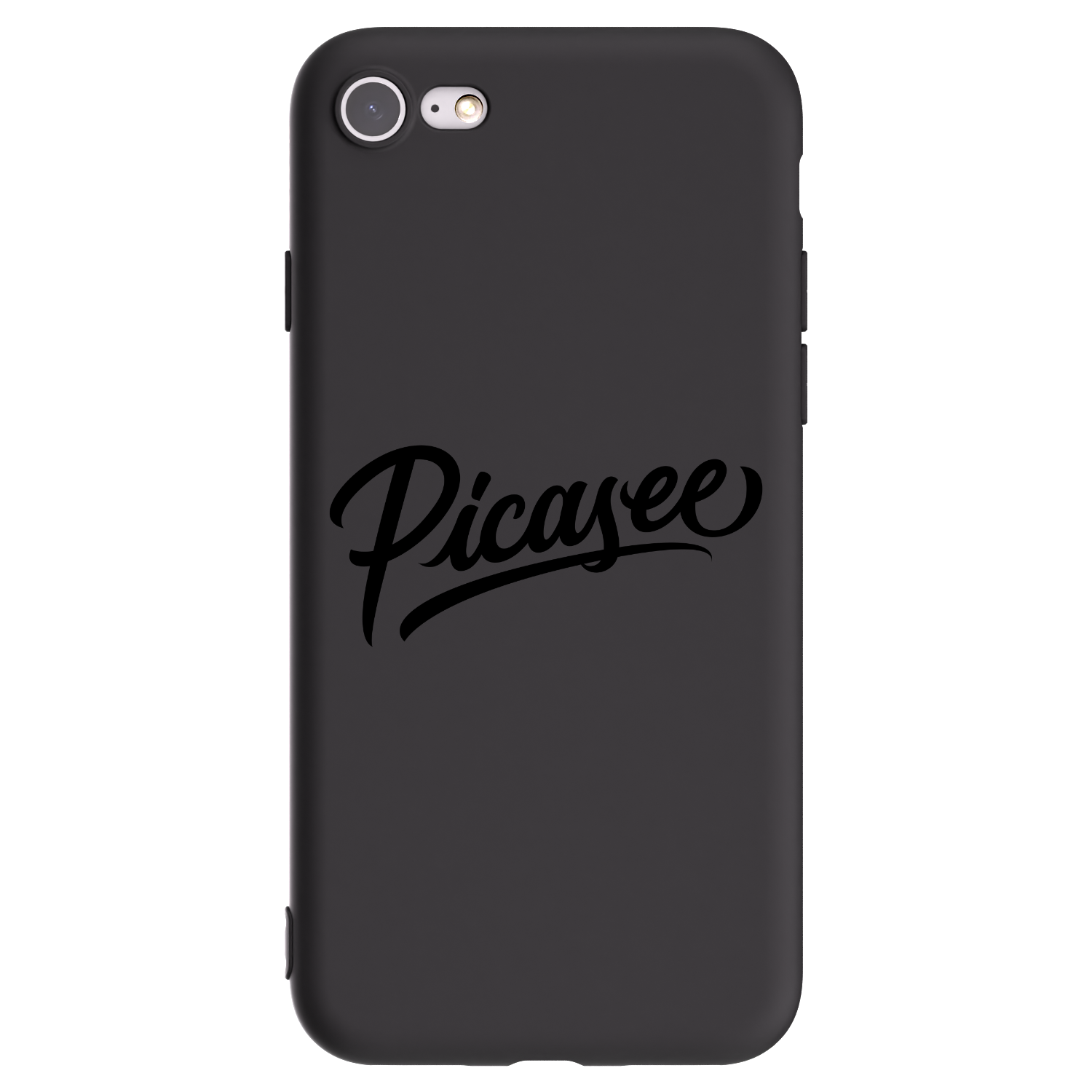 Picasee crna silikonska maskica za Apple iPhone SE 2022 - Picasee - old logo - black