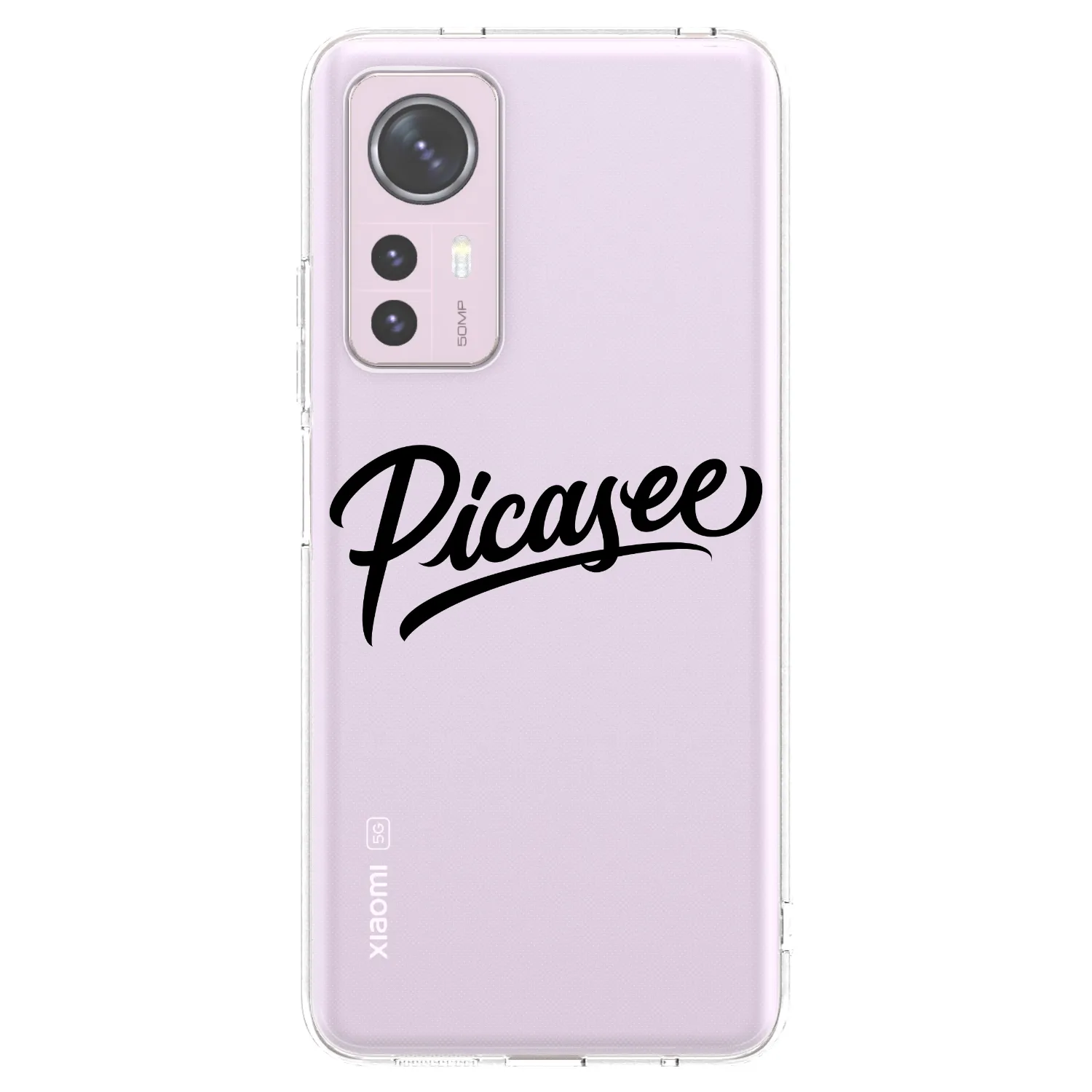 Picasee silikonska prozirna maskica za Xiaomi 12 - Picasee - old logo - black