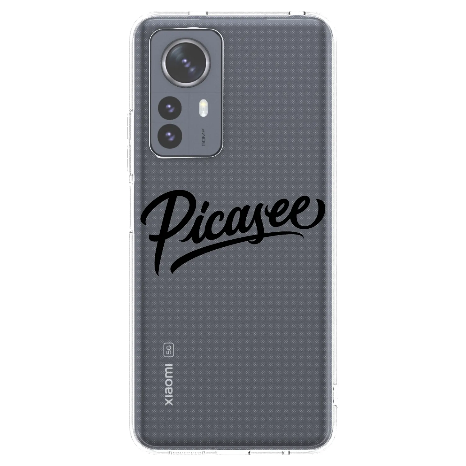 Picasee silikonska prozirna maskica za Xiaomi 12 Pro - Picasee - old logo - black