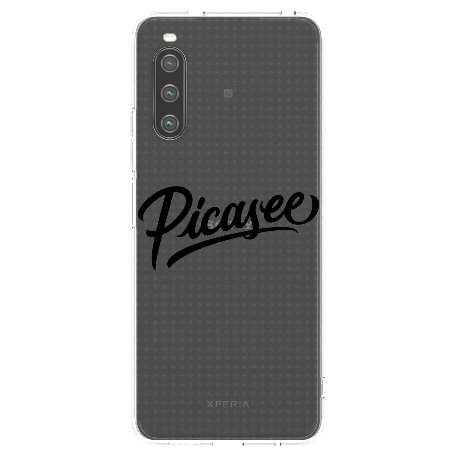 Picasee silikonska prozirna maskica za Sony Xperia 10 IV 5G - Picasee - old logo - black