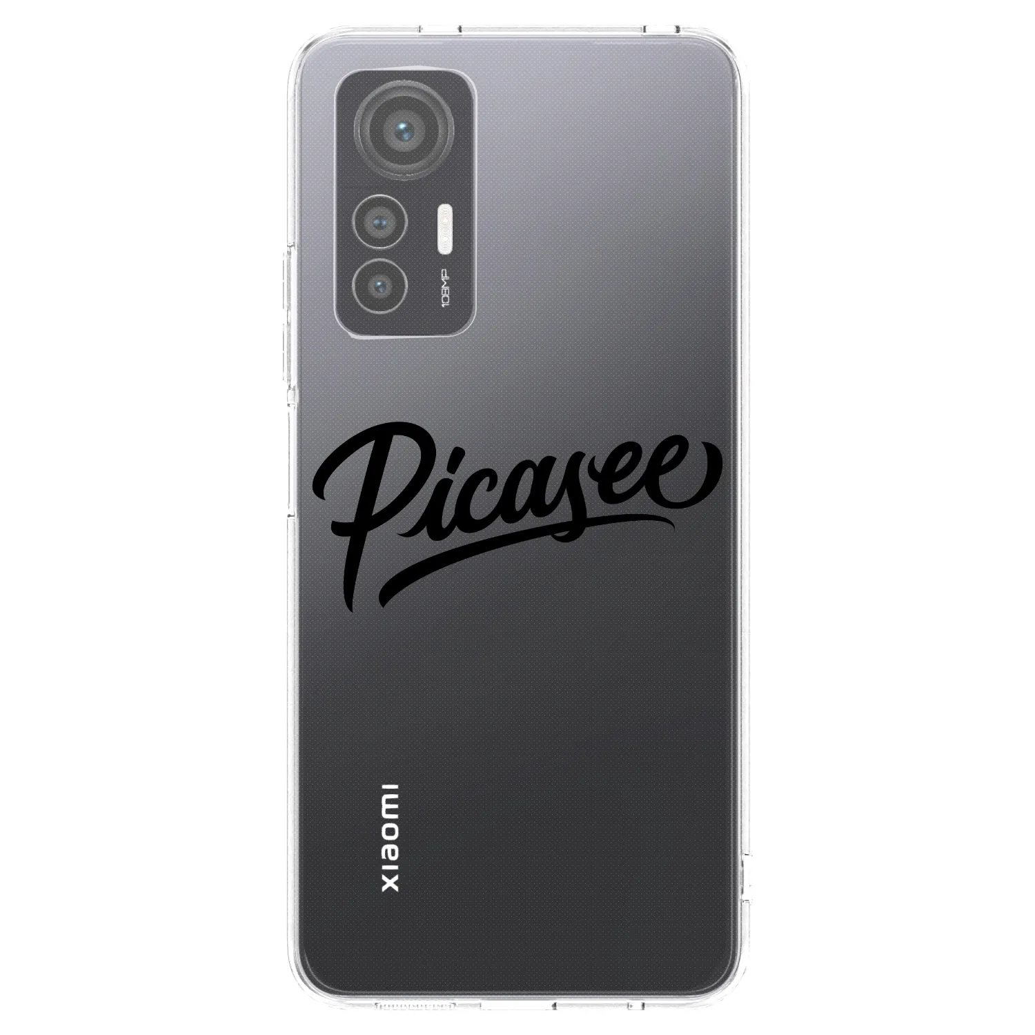 Picasee silikonska prozirna maskica za Xiaomi 12 Lite - Picasee - old logo - black